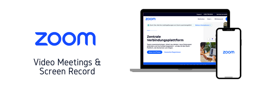 Mit dem Video Konferenz Tool Zoom kannst Du auch einzelne Meetings aufzeichnen oder live auf andere Plattformen wie Facebook übertragen.