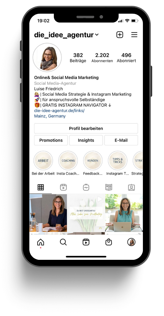 Instagram Profil Die_Idee_Agentur